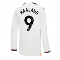 Camisa de time de futebol Manchester City Erling Haaland #9 Replicas 2º Equipamento 2023-24 Manga Comprida